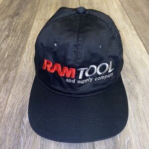 Ram Tool And Supply Stihl Black Snapback Hat Red Stitched Cotton OSFA